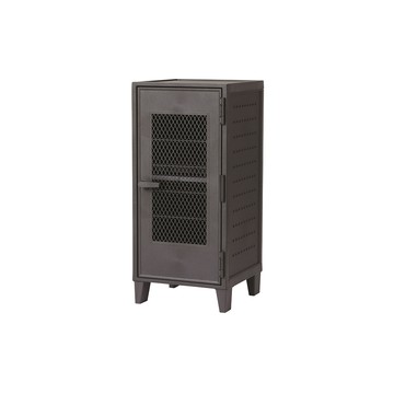 【日本天馬】Fits 網格款可層疊置物收納櫃(附洞洞板)-DIY-多色可選時尚灰