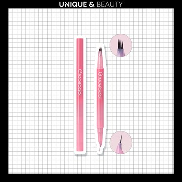 U&B░ 台灣現貨｜Gracebabi瑰寶秘語 雙頭多叉水眉筆 防水防汗持久不脫色 野生眉 新手適用 小紅書推薦