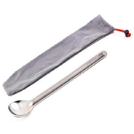 Core Element 100% Titanium Long Handle Spoon Outdoor Ultralight Portable Campfire Flatware for Camping Backpacking並行輸入