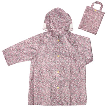 akachan honpo - 雨衣-小花-紫色