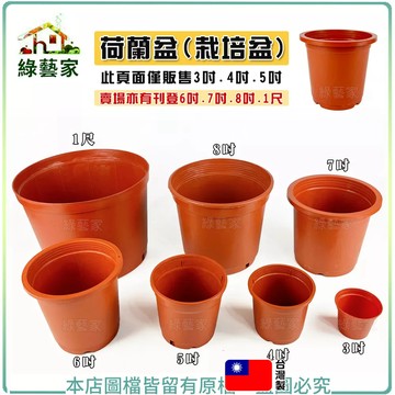 【綠藝家】荷蘭盆(栽培盆) 3吋.3.5吋.4吋.5吋 ※賣場另有其他尺寸※紅盆 種植盆 花盆 塑膠花盆 圓盆 育苗盆