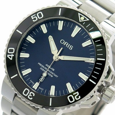 腕時計 メンズ腕時計 オリス Oris 腕時計 メンズ m アクイス Aquis 自動巻き ネイビー シルバー ネイビー ステンレス ケース ステンレス ベルト 通販 Lineポイント最大get Lineショッピング