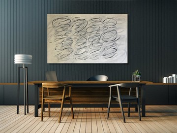 旋轉圖案藝術幾何圖形藝術定製油畫圓形圖案