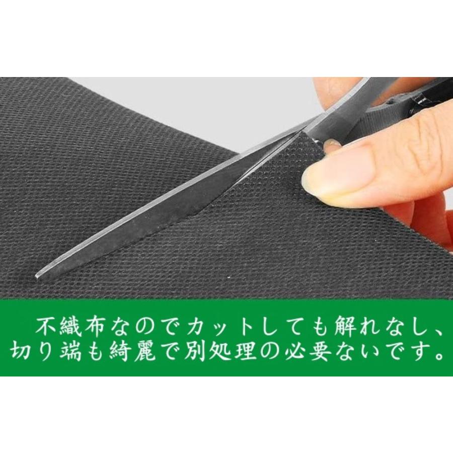 防草シート5m 固定ピン10本付きセット　高密度 高透水 高耐久 除草シート 雑草対策 庭 通路 物干し場 ウッドデッキの下など 雑草防止 固定ピン付き