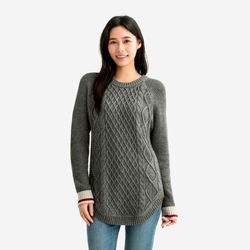 Roots女裝- CABIN CABLE 圓領上衣