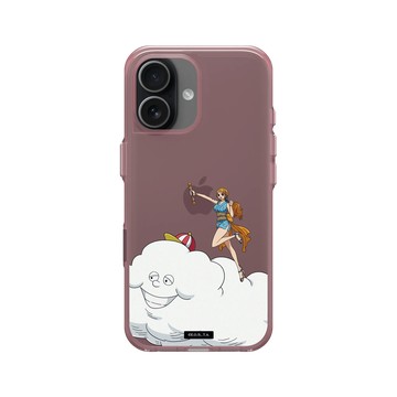 iPhone 17 Clear (相機按鈕) 晶醺玫 - 航海王 One Piece - 角色系列-雷雲宙斯與娜美