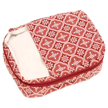 inBlooom 印花樂 旅行收納袋 內著  S(22 x 16 x 9cm)  名伶深紅