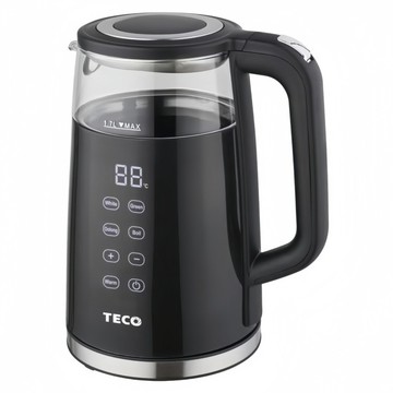TECO 東元 智能溫控玻璃電熱快煮壺電水壺 黑色  XYFYK1704B