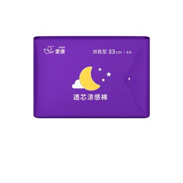 【愛康】透芯涼感棉-加長型33cm*6片/包