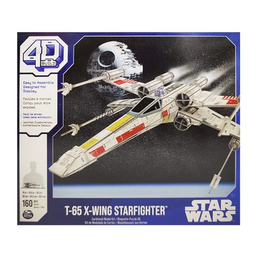 SPIN MASTER 4D Build 立體拼圖星球大戰系列 160片 易於組裝 適合展示  X翼星際戰鬥機 多色  1個