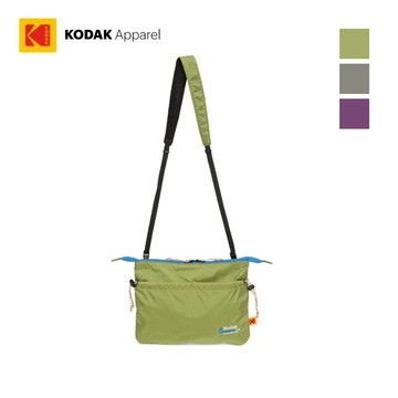 【KODAK Apparel】柯達 Colorama 斜背小方包 3色(綠 紫 灰) KB624025