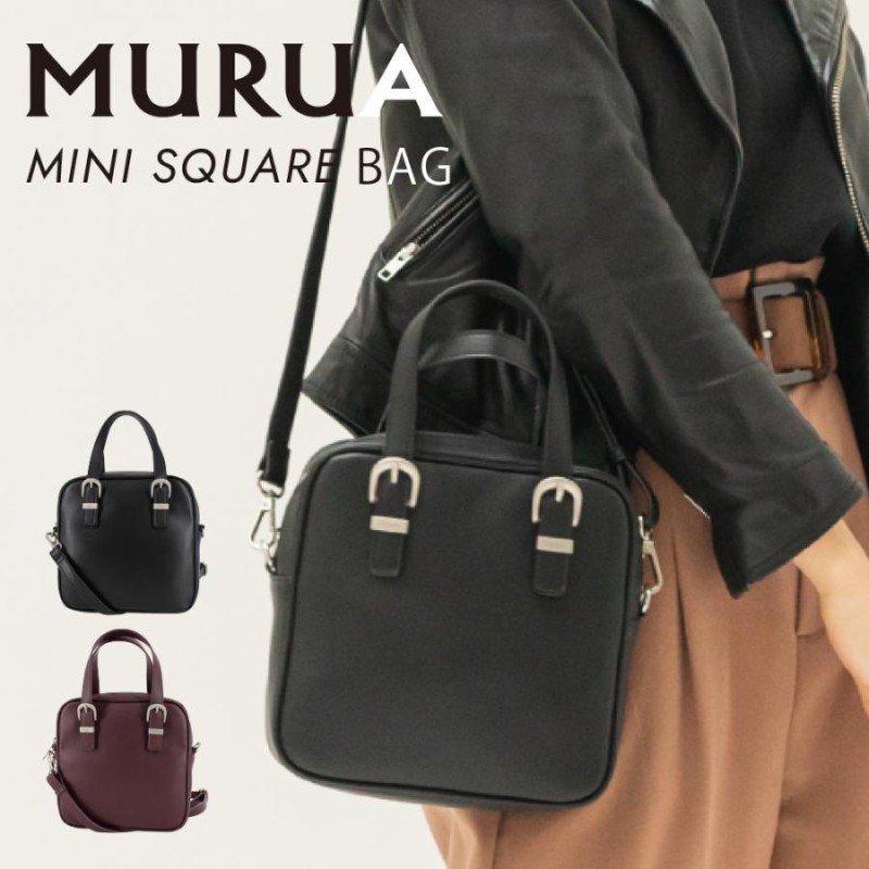 MURUA ムルーア ミニスクエアバッグ BUCKLE MR-B1035 レディース