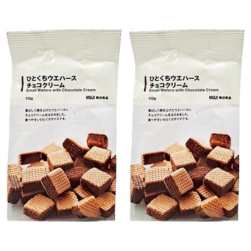MUJI 無印良品 一口夾心酥 可可奶油風味  110g  2包