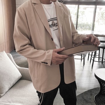 TOP_KOREA 正韓 寬鬆寬版素面西裝外套 H559