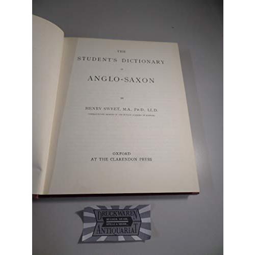 The Student's Dictionary of Anglo-Saxon