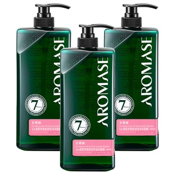AROMASE 艾瑪絲 5α鳶尾玫瑰控油洗髮精  3瓶  400ml