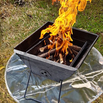 戶外野營防火墊耐高溫滅火毯野炊燒烤隔熱墊阻燃布耐高溫野餐墊