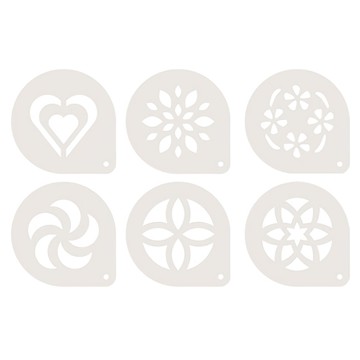 tescoma My花式咖啡印花模  透明色  6個