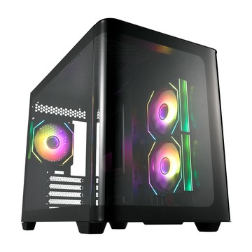 FSP全漢 S380 /M-ATX/機殼/U高16/卡長44.5/3D弧形玻璃 廠商直送