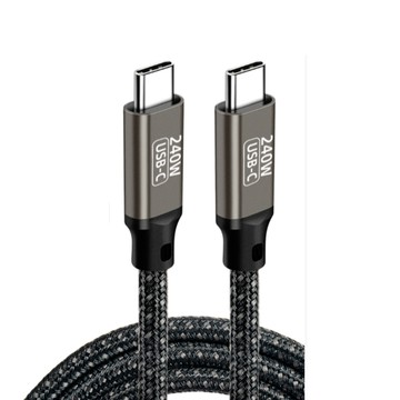 240W 雙Type-C/PD充電線傳輸線快充線閃充編織線 3M 適用 iPhone16