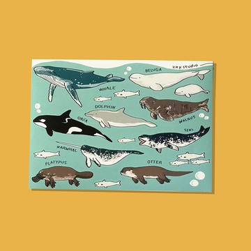 Ocean 系列貼紙 vol.01