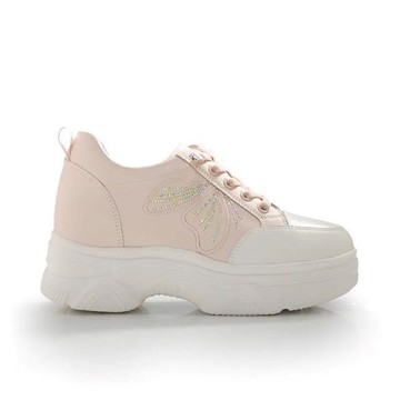 Keeley Ann優雅蝴蝶內增高休閒鞋(粉紅色526822456)