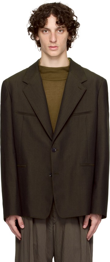 LEMAIRE 棕色 Tailored SB 西装外套