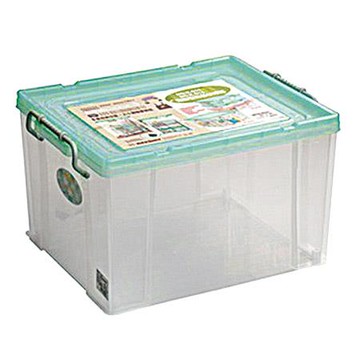 KEYWAY強固型掀蓋整理箱/33L/K016/綠