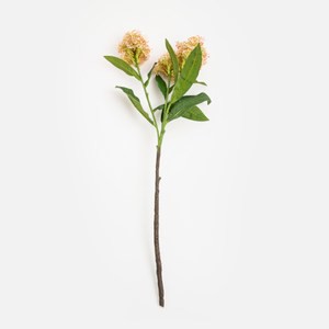 查莉擬真花插茵芋57cm 淡粉