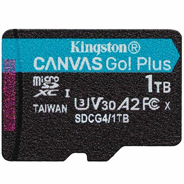 Kingston 1TB microSDXC SDCG4/1TB 200MB/s UHS-I U3 V30 A2 記憶卡