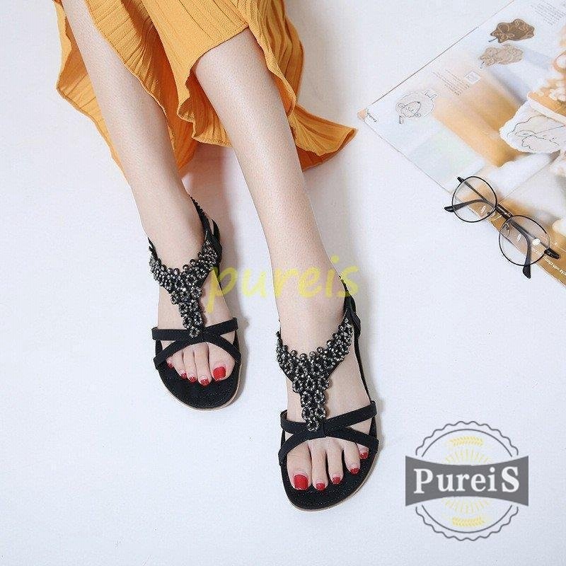 レディース ビーサン 可愛いサンダル リゾート サンダル 疲れない 靴 シューズ ボヘミアン 大きいサイズ ビーチサンダル 通販 Lineポイント最大get Lineショッピング