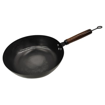 日式無塗層不沾煎鍋 鐵材質 1254克  1個  黑