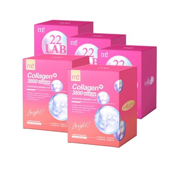 【m2美度】超能膠原水光飲/膠原C粉 買2送3組