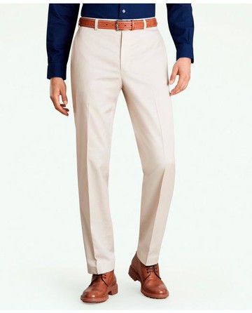 Brooks Brothers Men's Regular Fit Stretch Cotton Advantage Chino Pants | Stone | Size 38 34
