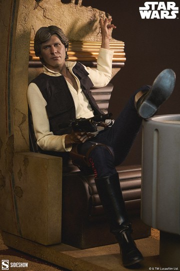 【預購】SIDESHOW #300882 星際大戰 韓索羅：抱歉，弄亂了 PF雕像