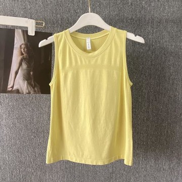 螺紋運動背心女無袖百搭透氣瑜伽跑步訓練寬松速干健身衣運動上衣