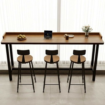 免運 公司貨 吧台桌椅組 站立桌 陽臺休閑吧家用簡約實木條桌 桌子 酒吧桌 椅北歐高腳靠窗靠墻組合 可開發票 全館五折 工廠現貨直銷 新品特價 z11081