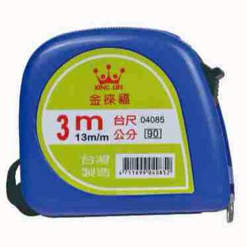 徠福 彩色鋼捲尺(3m/13mm台尺公分)NO.4085