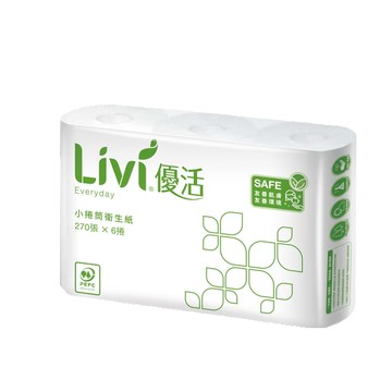 優活小捲筒衛生紙(270節/60捲/箱)