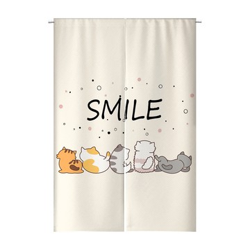 【客製化門簾】【贈桿發票】門簾穿桿 復古門簾 免打孔門簾 片簾隔間簾 掛簾一片式 招財門簾 一片式門簾 片廉隔間