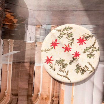 【雛菊】天然珪藻土|瞬吸水杯墊|SGS台灣製造|聖誕包裝