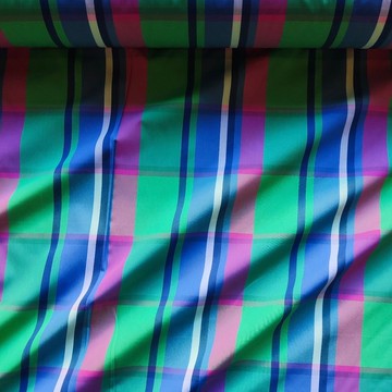 夏綠Madras 高支數 美式經典格紋 吸濕快乾 微彈布