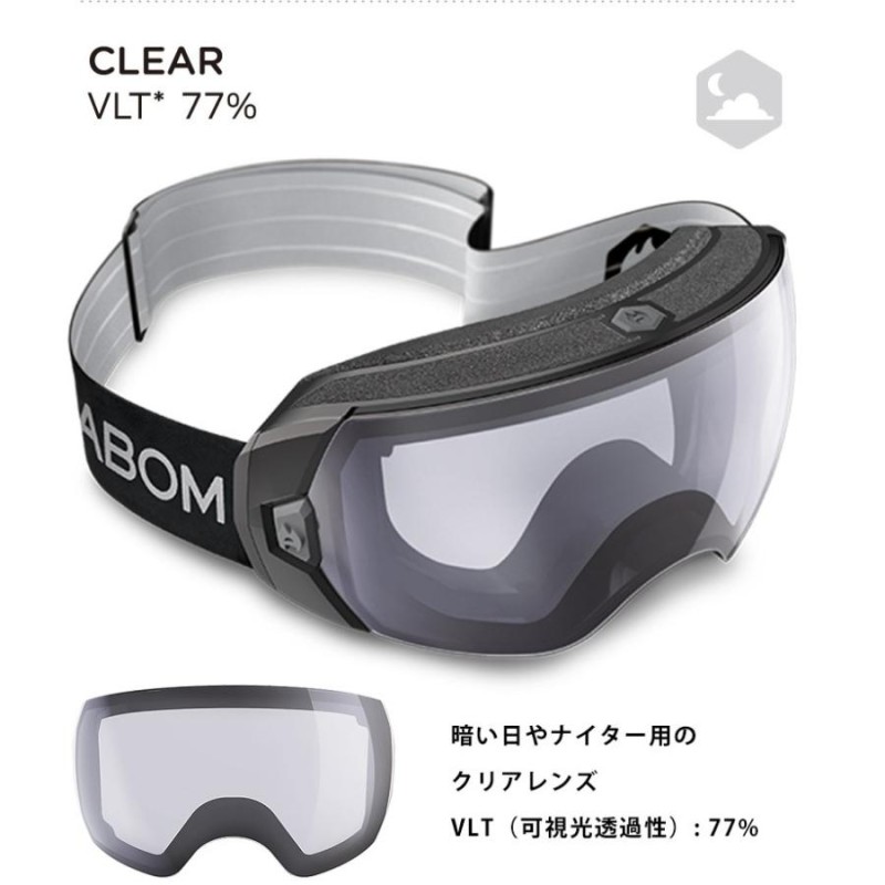 Abom one goggles Sunrise red mirror 電熱 - スノーボード