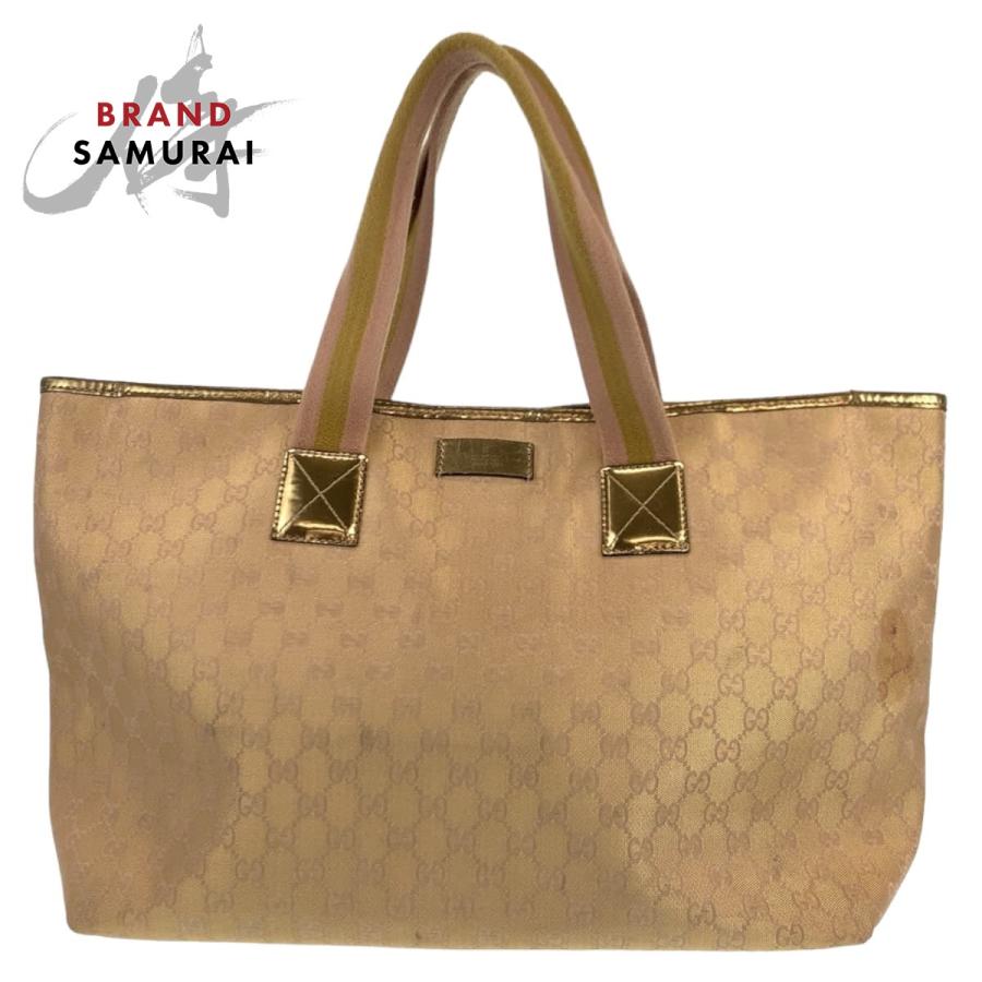 GUCCI グッチ ベージュ ゴールド GGキャンバス 267474 001013