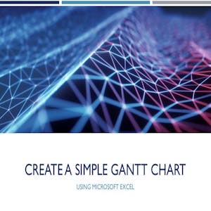 Create a Simple Gantt Chart using Microsoft Excel
