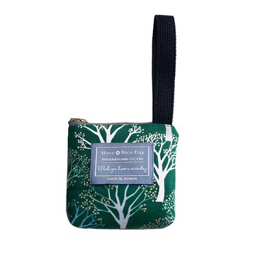 Have A Nice Day【隨心帶走】 提把鑰匙零錢包-綠叢星空夜雨