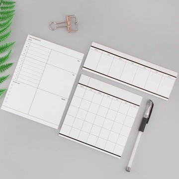 【台灣現貨】待辦事項計劃表 月計劃週計劃 行事曆 便條紙 可撕記事本 日記本 計畫本 周計劃本 便條紙日誌 待辦事項