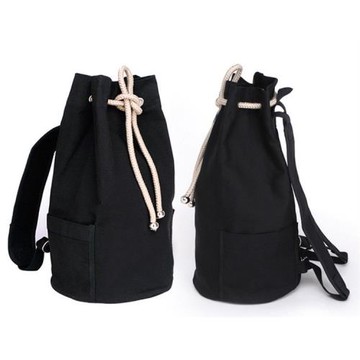 新款潮帆布包水桶包單肩雙肩包運動復古大容量籃球包男士包袋