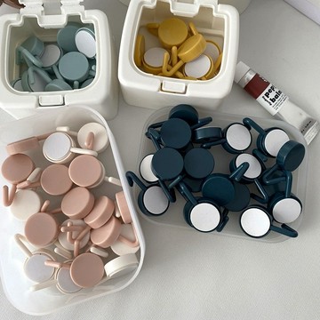 隔日到貨🔥可愛掛勾 無痕掛勾 壁掛小粘鉤  圓形小掛勾 強力粘膠掛勾 貼牆掛勾 創意掛勾 宿舍掛勾 牆壁掛鉤