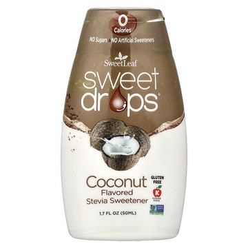 SweetLeaf Stevia, Sweet Drops®，椰子味，1.7 液量盎司（50 毫升）